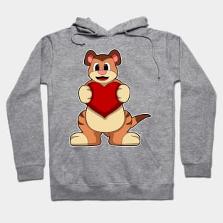 Meerkat with Heart Hoodie